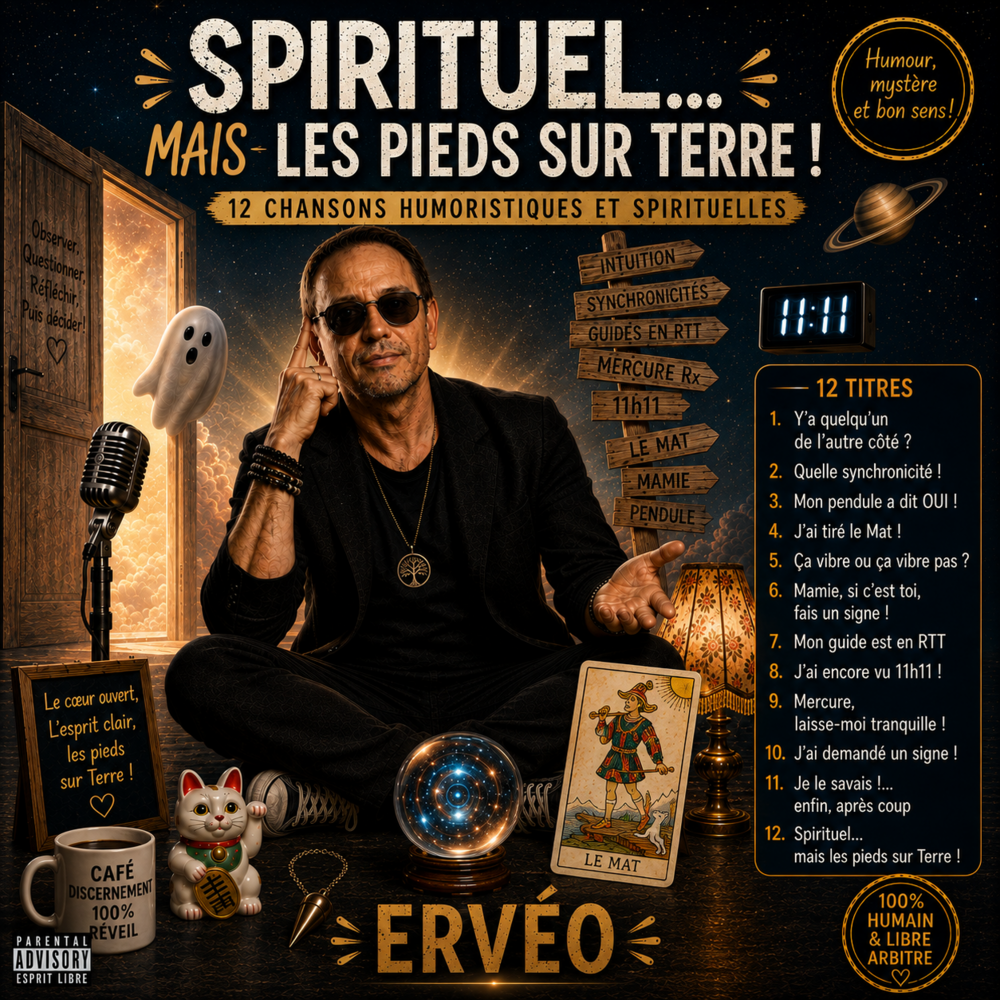 Pochette de l’album Spirituel… mais les pieds sur terre !