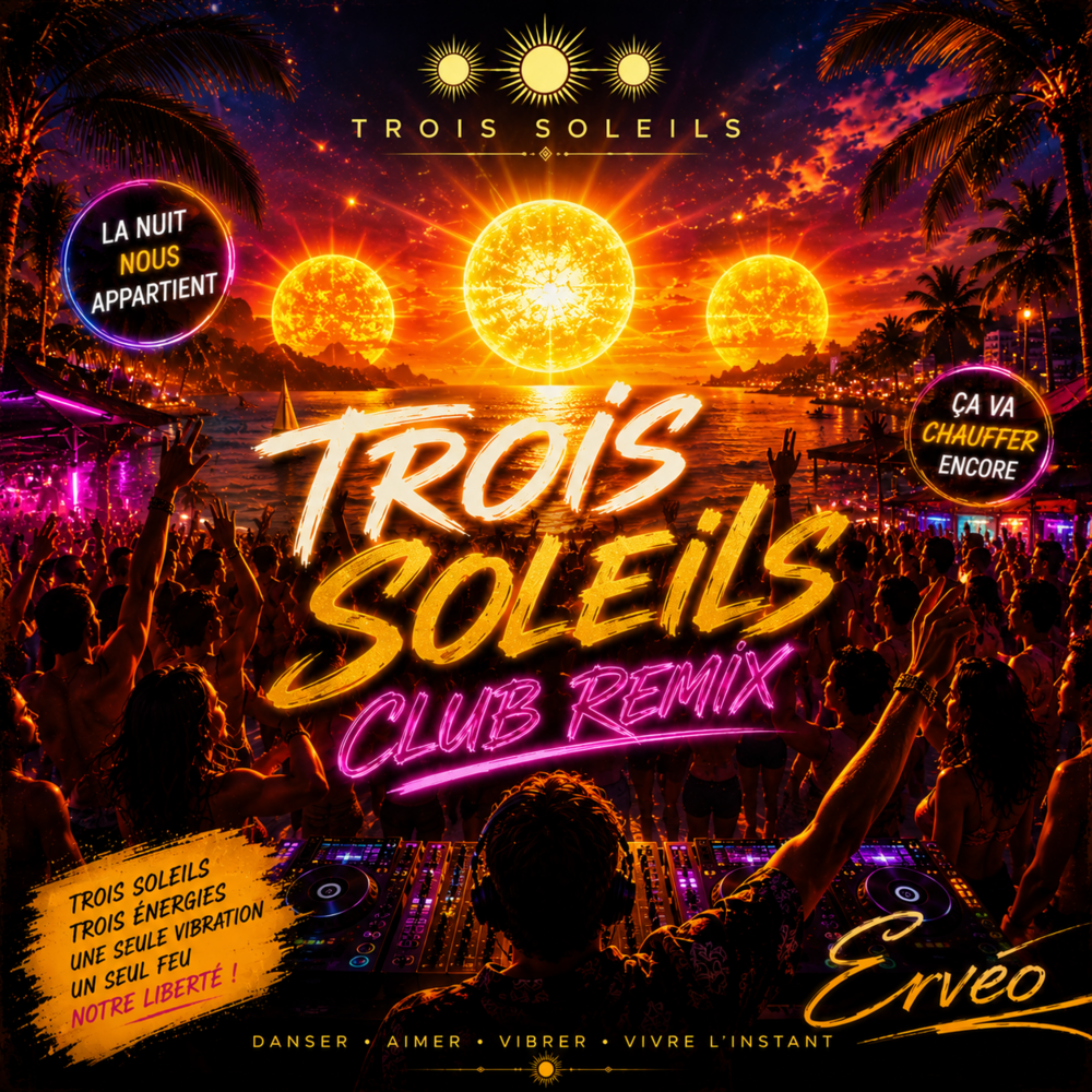 Pochette du remix Trois Soleils — Club Remix
